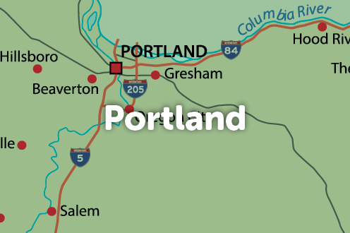 Portland map