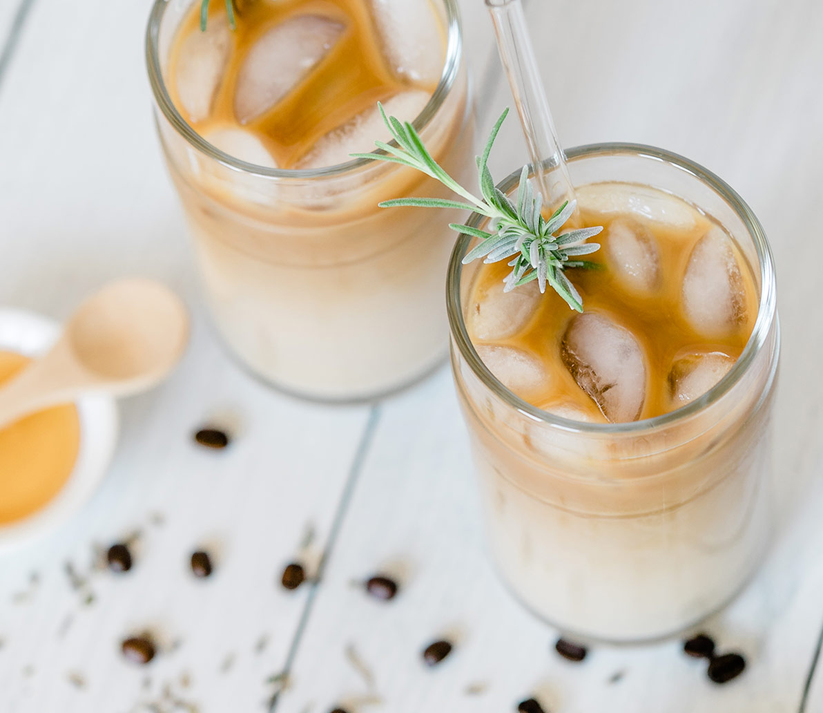 Lavender Honey Oat Iced Latte