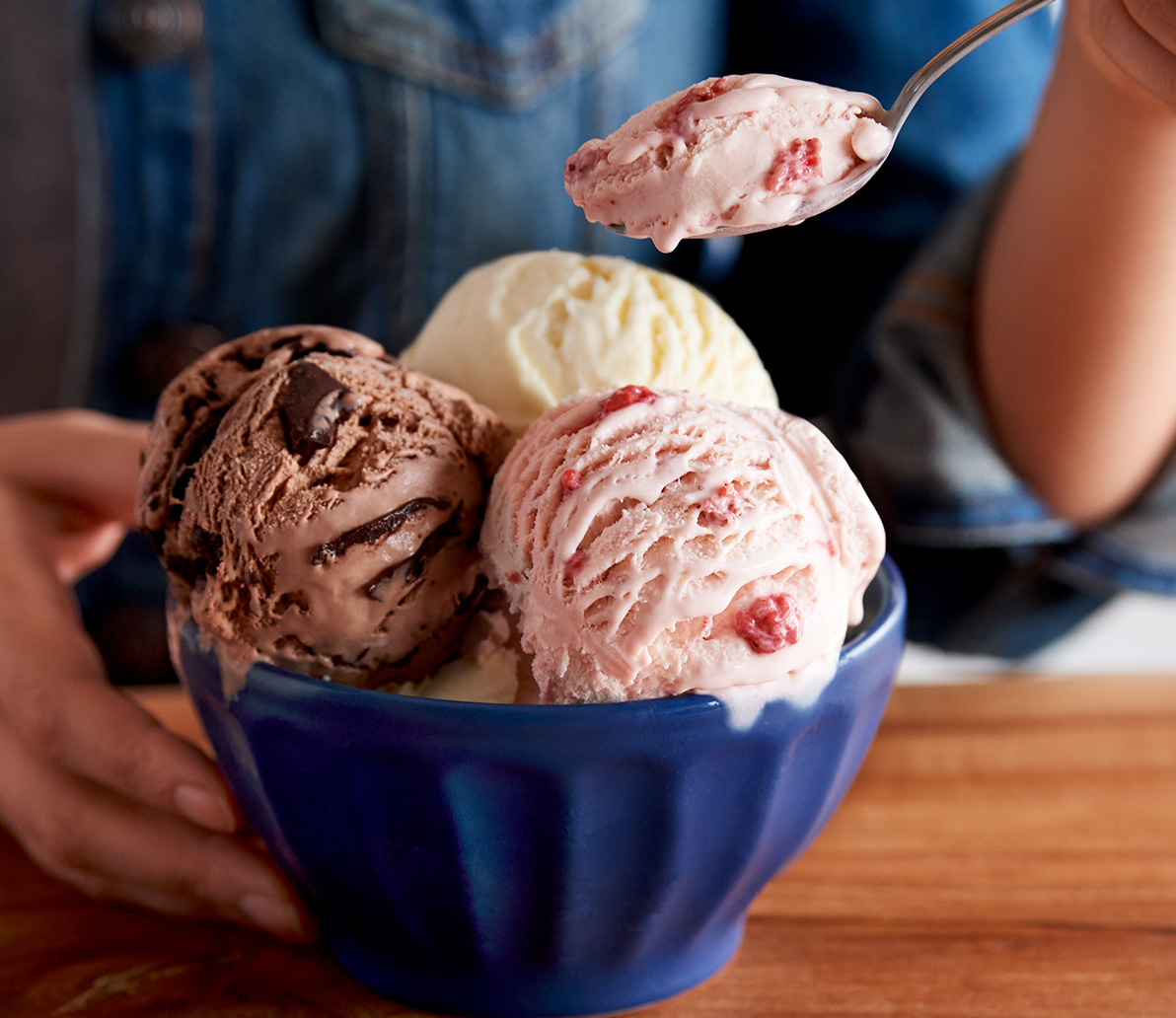 Cool down with an extraordinarily creamy ice cream